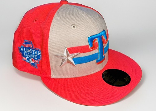New Era Cream Texas Rangers 2024 MLB All-Star Game 59FIFTY Fitted Hat Cap 7 1/8