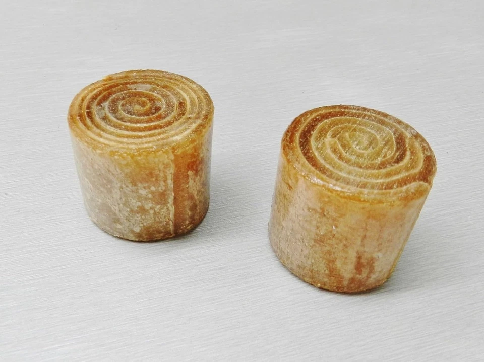 Juego de repuesto de cara de mazo de cuero crudo martillo cabeza dividida 1-1/4" # 21001 guirnalda 2 piezas Foto 3 de 4