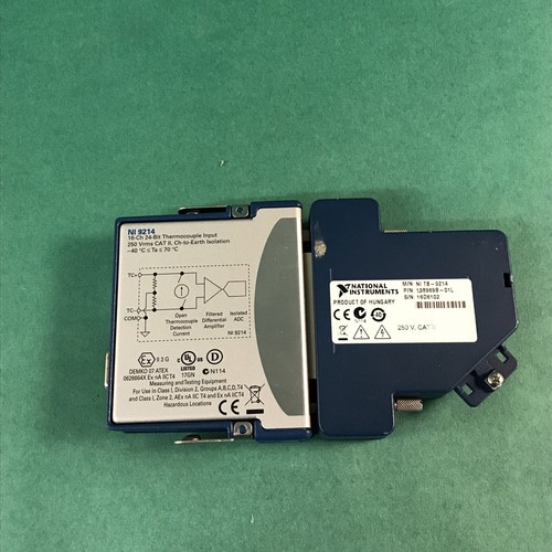 National Instruments NI 9214 cDAQ Module with TB-9214 150112B-01L 198969B-01L - Picture 3 of 5