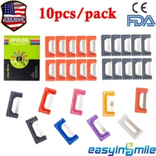 10Pcs Dental Interproximal Reduction Orthodontic Polish IPR Strips Serrated Saw