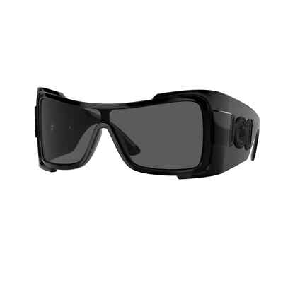 VERSACE VE4451 GB1/87 BLACK -GREY LENS SHIELD SUNGLASSES