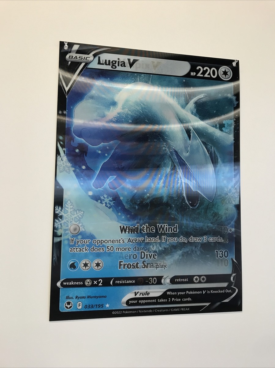 Pokemon TCG: Silver Tempest 3D Lenticular Promo Poster! Rare Lugia
