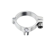 ALTALINE BICYCLE ALLOY CLAMP-ON SINGLE CABLE HOUSING STOP  (SIZE 28.60) SILVER.