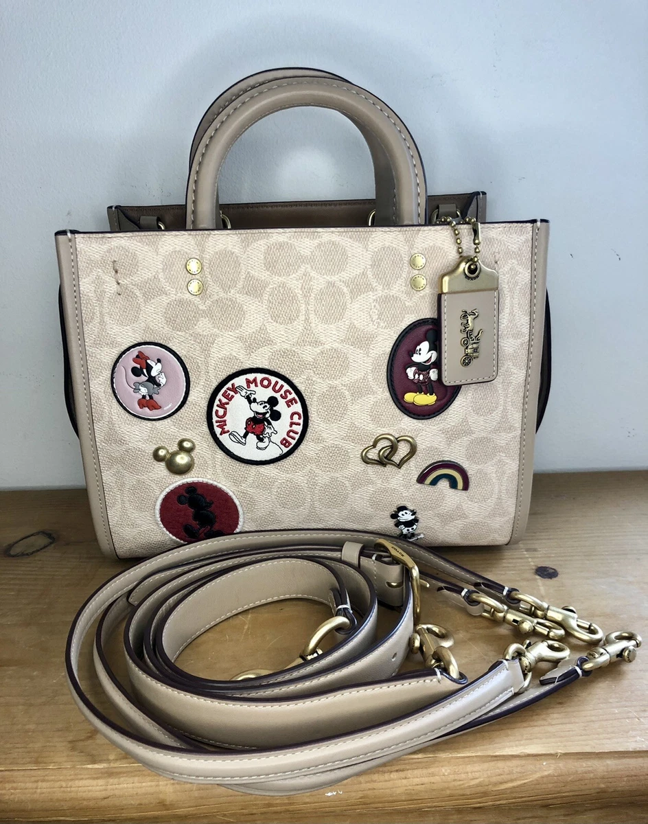 Disney x Coach Mini Bennett in Black Smooth Leather with Mickey