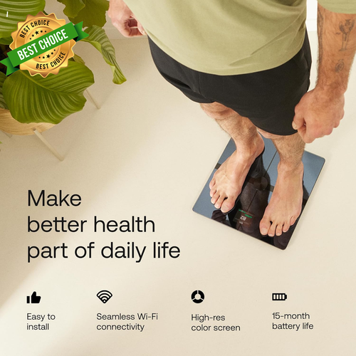 WITHINGS Body Smart Scale Wi-Fi Bluetooth Body Fat Weight Digital Apple Health - Picture 3 of 12
