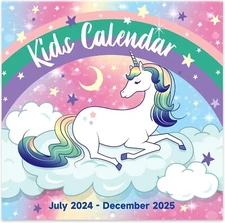 Kids Calendar 2024-2025 - Wall Calendar, 18-Month Monthly... 