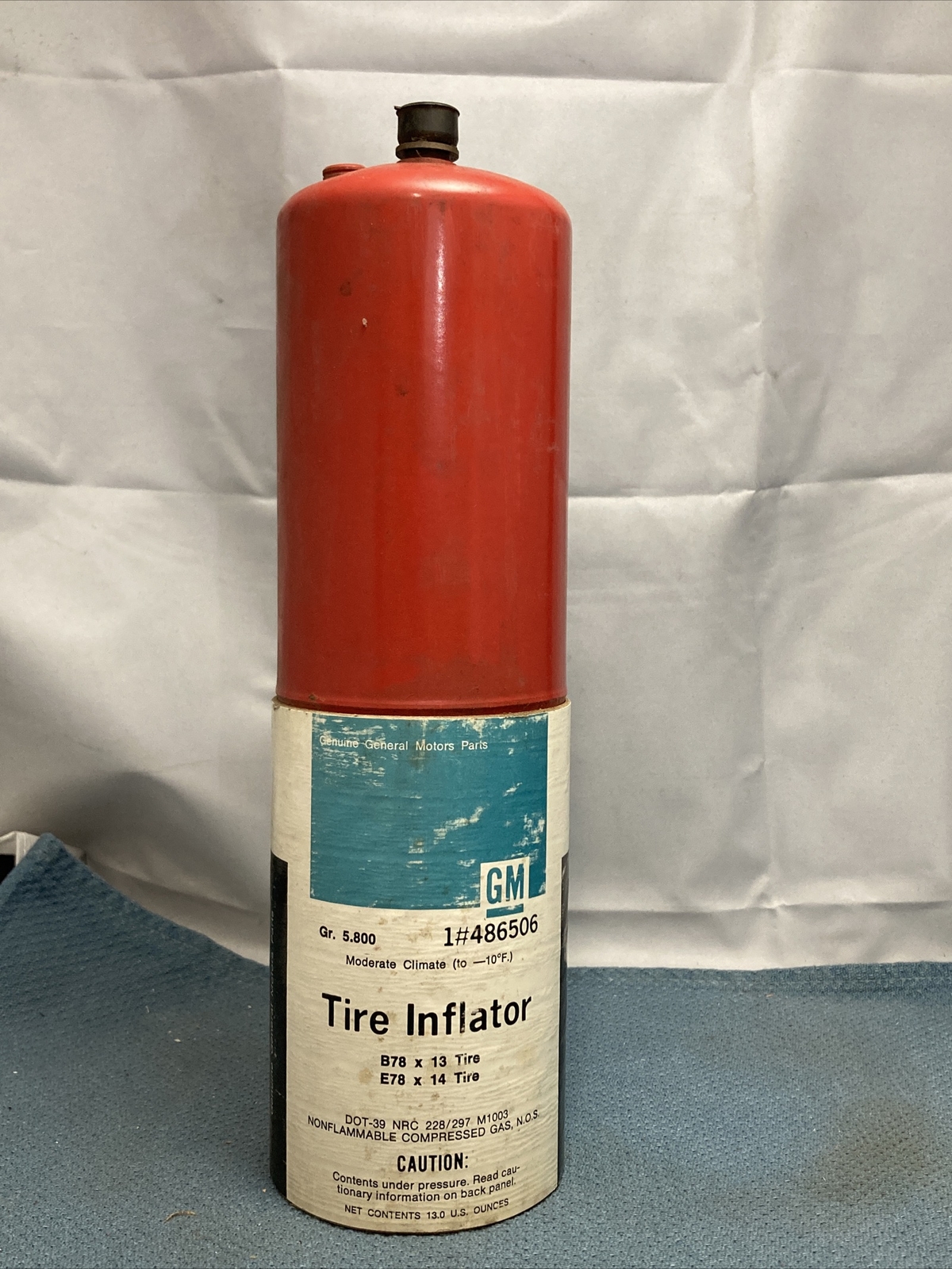 NEW GENIUNE GM 486506 TIRE INFLATOR B78 X 13 TIRE AND E78 X 14 TIRE GR