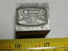 Vintage Letterpress Printing Block Libby's Canned Roast Beef Advertising