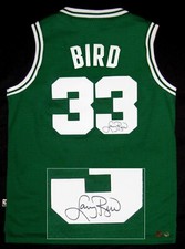 Larry Bird Autographed Celtics Official NBA Basketball Green Jersey ASI Proof