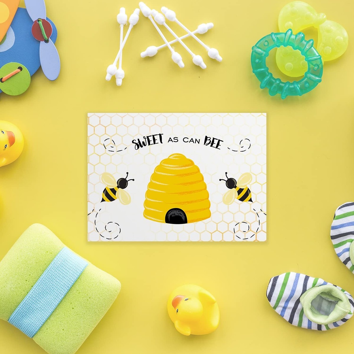 Sweet As Can Bee Thank You Cards / 24 Baby Shower Gratitude Note