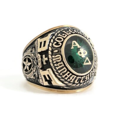 Vintage 1985 Men's Collegium Manhattanensis Class Ring 14K