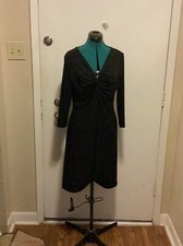 Vintage Evan Picone Black Dress Med.