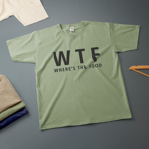 WTF Where's The Food T-Shirt verschiedene Größen & Farben lustiges T-Shirt - Bild 3 von 20