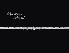 Symphony Bridal rhinestone belt ivory BLT323
