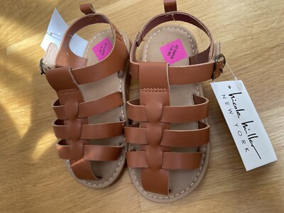 NEU - NICOLE MILLER Braune klassische Kinder Sandalen. EU schuhgröße 27