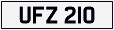 UF 3X3 DATELESS PRIVATE REGISTRATION NUMBER PLATE UMAR USAIN UNA UMA ULA UFZ 210