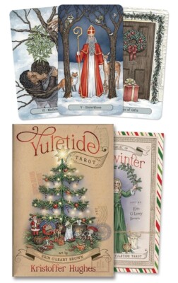 YULETIDE TAROT KIT Deck Card Book Set Yule Tide Pagan Christmas oracle cards