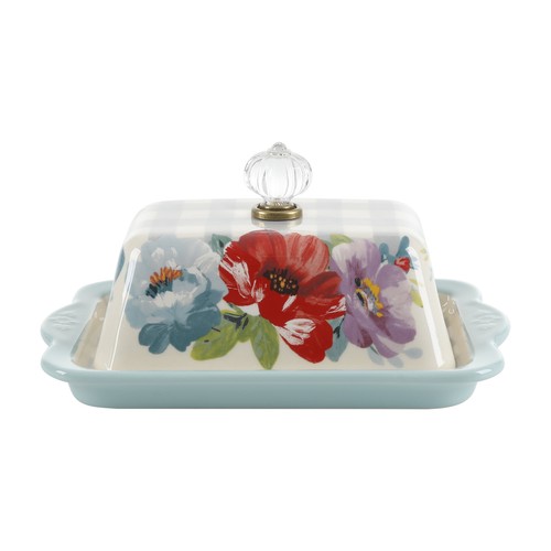 The Pioneer Woman Sweet Romance Butter Dish + Cream and Sugar Set - Picture 5 of 12