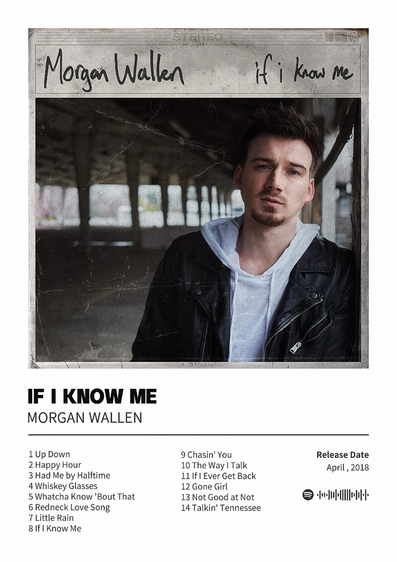 If I Know Me - Wallen Western Album Poster