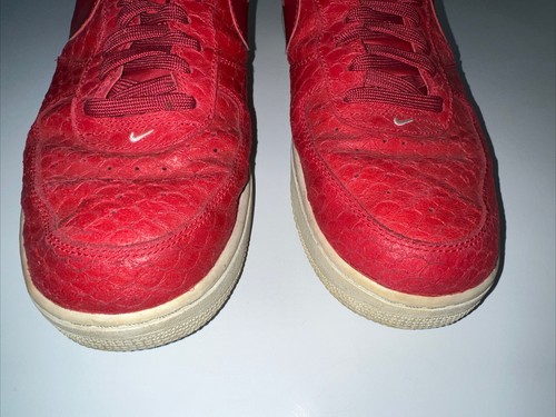 Nike Mens Air Force 1 Low 718152-601 Red Casual Shoes Sneakers Size 11 - Picture 12 of 14