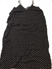 Lulus Dress Womens S/M Black Floral Maxi Pockets Adjustable Straps