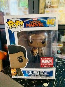 funko pop nick fury with goose