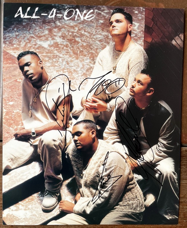 All-4-One -  Grammy and AMA Winners - Autographed Photo by all 4 Singers