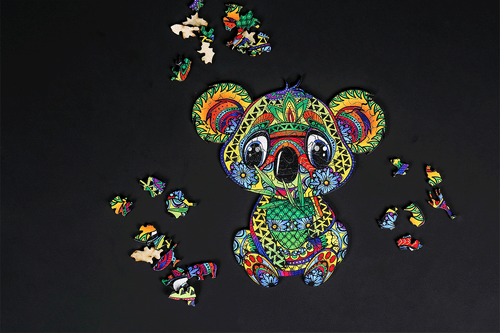 Tiere Puzzle Holz Irregulär Puzzle Kinder Erwachsene Geschenk Elefant Löwe Toy - Bild 8 von 42