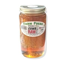 RAW HONEY COMB 1LB 100 PURE UNFILTERED USA HONEYCOMB