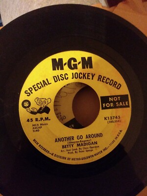 BETTY MADIGAN ~Another Go Around/ Maybe Today 45 PROMO MGM K13745