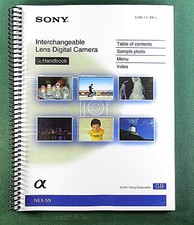 Sony NEX-5N Handbook Manual: Full Color 200 Pages  Protective Covers 