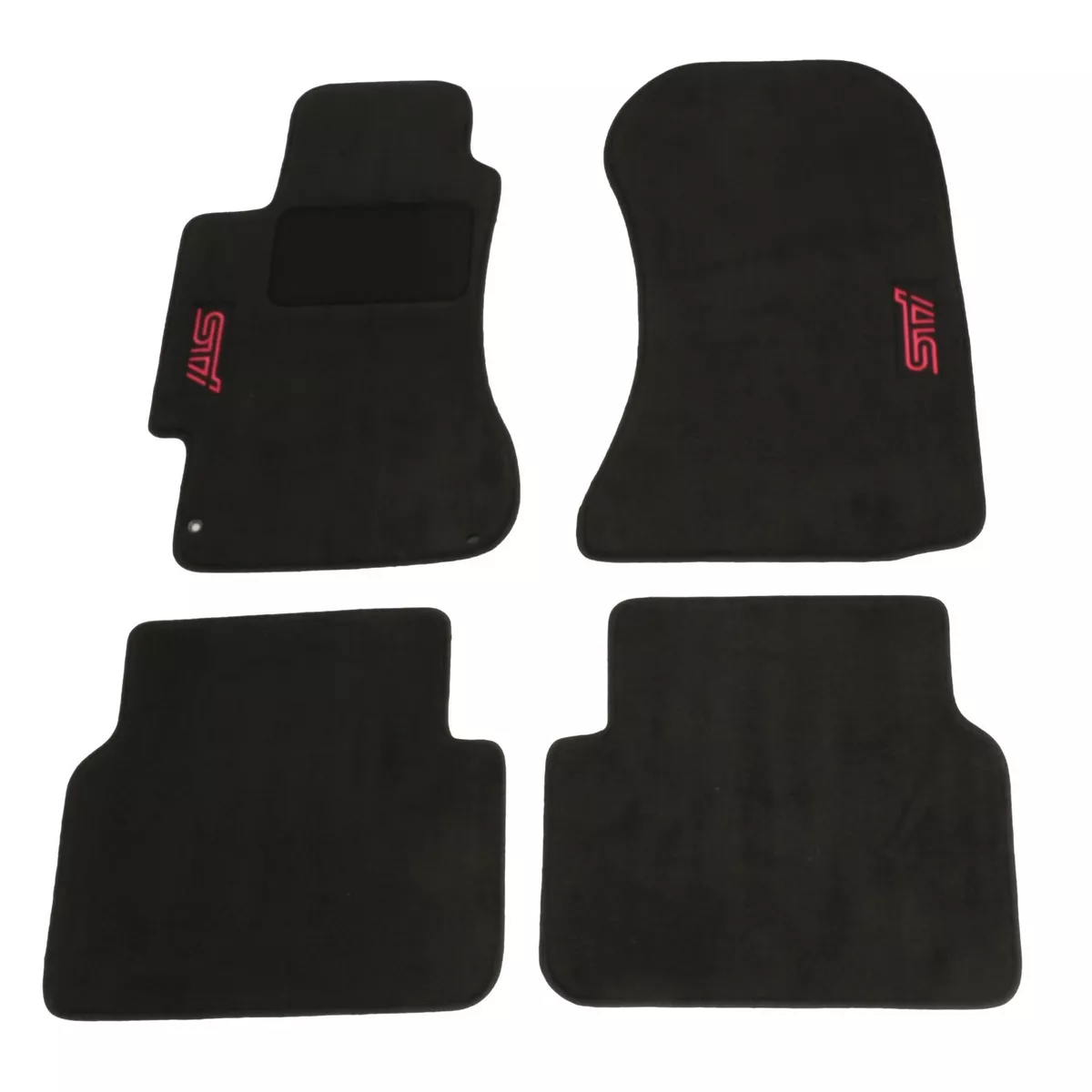 2002 07 Subaru Impreza WRX STI Custom Carpet Floor Mats Black OEM NEW SCI440B202