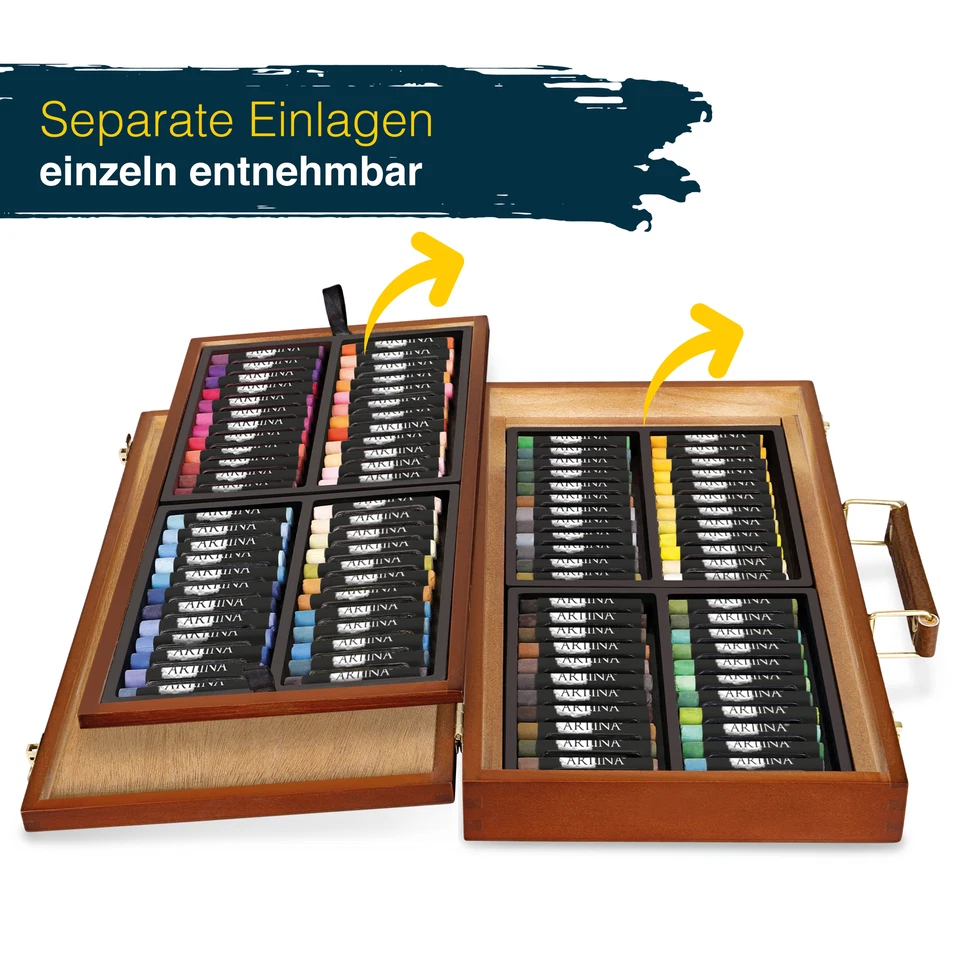 Pastellkreide 96 Stück + Koffer Kreide Pastellfarben Weich Pastellkreide Pastell - Bild 3 von 4