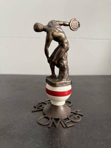 "USED" Omega Discus Statue Display Olympic 50th Anniversary Vintage Novelty Rare - Picture 8 of 10
