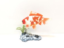 YUJIN Japan Exclusive Freshwater Goldfish Wakin White/Orange Fish Figure