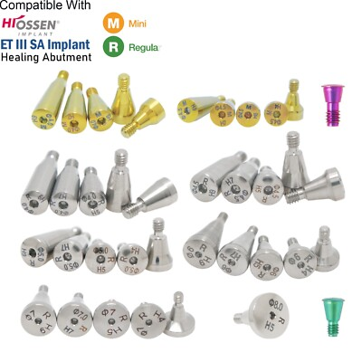 #ad #ad 5Pcs Dental Healing Abutment Cover Screw Mini Regular Fit Osstem Hiossen $35.99