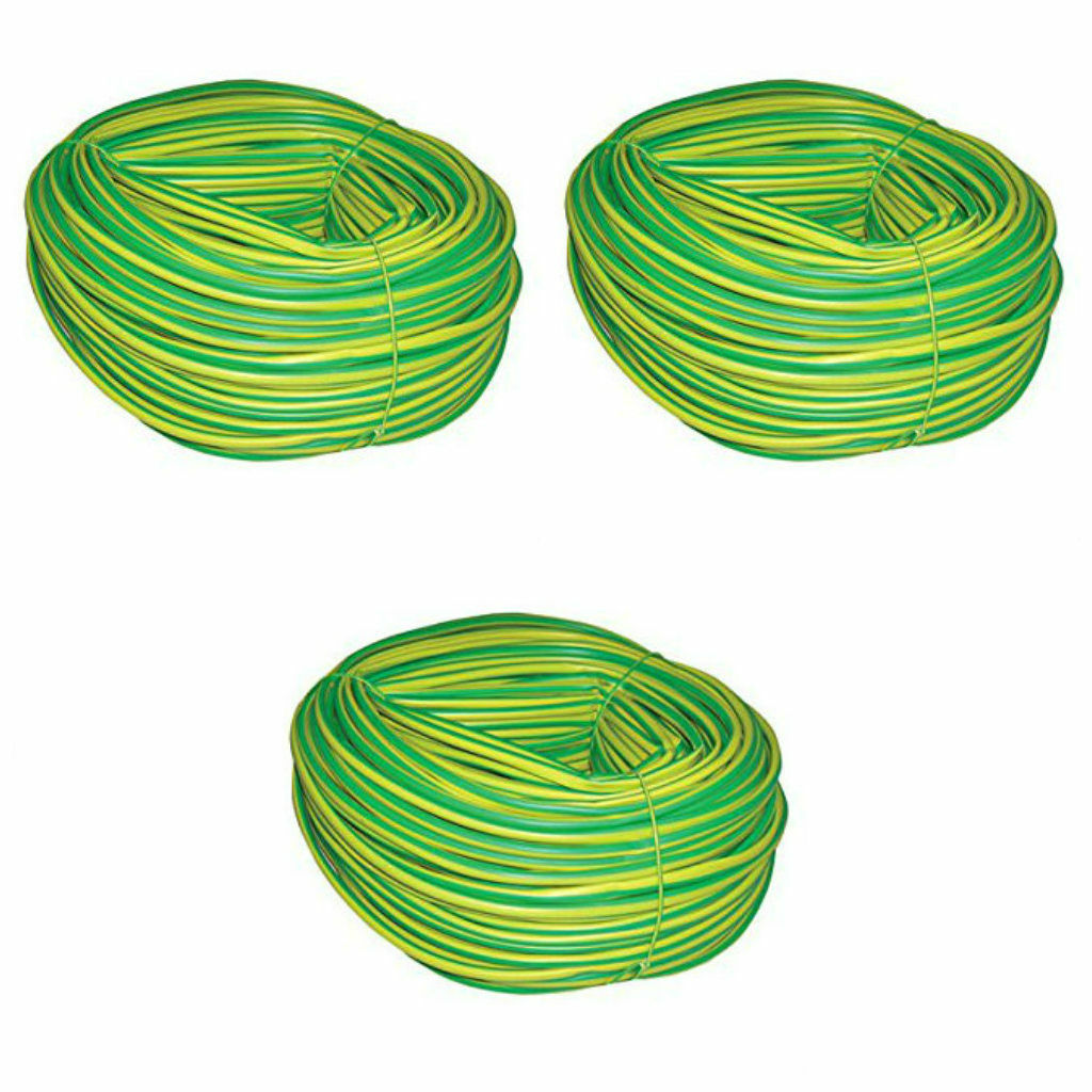 300m x Green & Yellow Earth Sleeving - 4mm