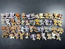 LPS Collectable Cats and Dogs Random Bag,Random 5pcs lps Toys +7pcs Accessories