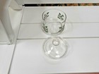 Vintage Indiana Clear GLASS Christmas Holly Berry Candy APOTHECARY JAR w/ Lid — photo 2
