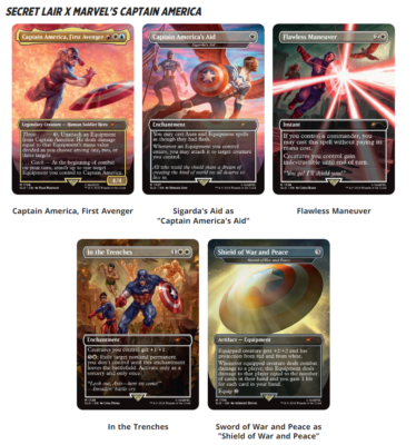 Secret Lair Drop: Secret Lair x Marvel's Captain America Secret Lair Drop: Secret Lair x Marvel's Captain America
