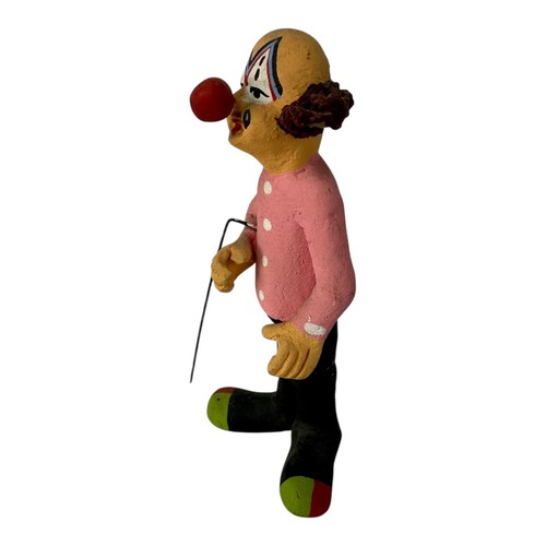 Vintage Mexikanische Volkskunst Gangsta Clown Figur / Handbemalt. COOL! - Bild 2 von 7