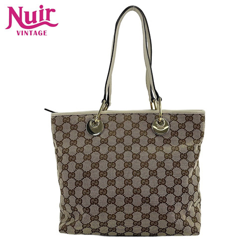 Gucci Beige WS30515 Handbag M25 Leather Used Condition