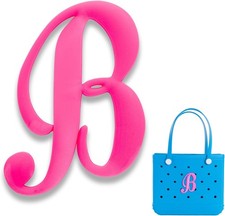 Charms for Bogg Bag Letters Rubber Beach Bag Accessories for Tote Bags Bogg Bag