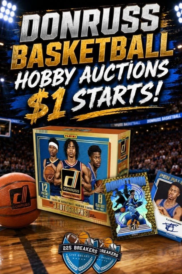 0611 - DONRUSS BASKETBALL HOBBY BOX AUCTIONS $1 STARTS!
