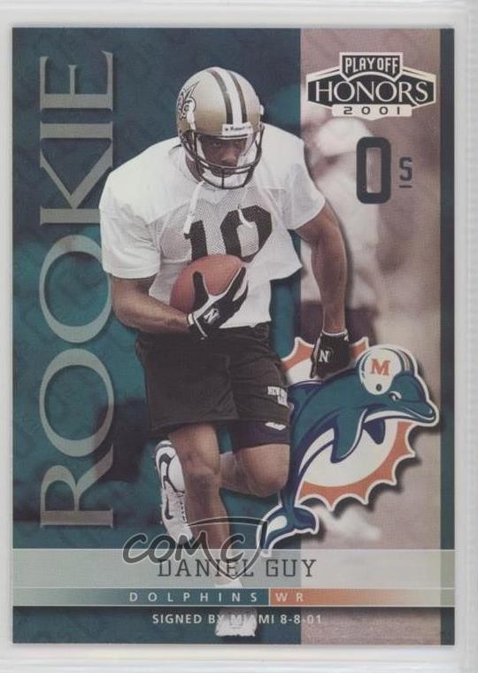 2001 Playoff Honors Rookie X's and O's 79/80 Daniel Guy #149 Rookie RC 0a2