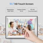 Kayoura 10.1in IPS Touchscreen Wi-Fi Digital Photo Frame 32GB, 1280x800 — photo 2