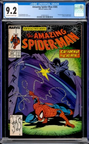 Amazing Spider-Man #305 Marvel Comics 1988 Prowler Appearance CGC 9.2