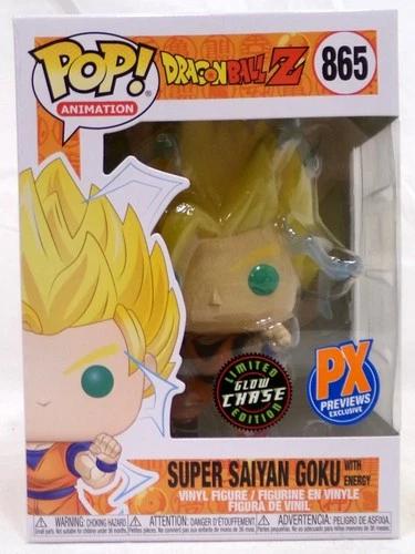 Funko Pop! 865 Super Saiyan Goku Glow Chase PX Exclusive Dragon Ball Z Animation