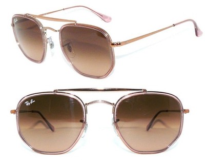 Ray Ban Sonnenbrille BRAUN ROSA GOLD The MARSHAL II 3648 BRILLE 3707 ETUI 3647