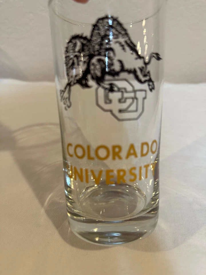 UNIVERSITY OF COLORADO CU GLASS BUFFALOS NCAA BOULDER COLLEGE BEER BAR - Image 3 of 4